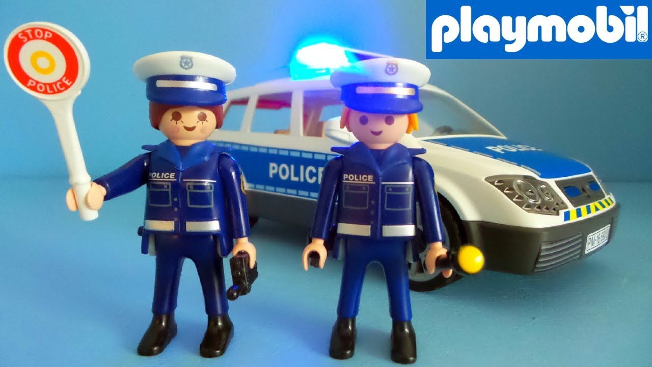 Uitstroom uitdrukking Namaak Unpack and play Playmobil Police car - YouTube