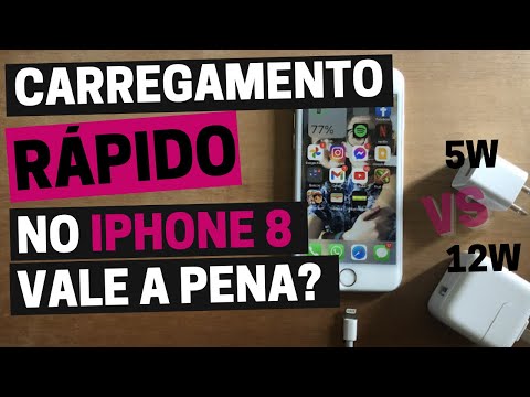 Vídeo: Quanto tempo leva para carregar um iPhone 8?