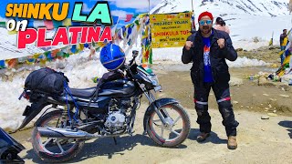 LADAKH RIDE ON 100cc PLATINA | EP  5 | SHINKU LA TOP & GONBO RONGJON