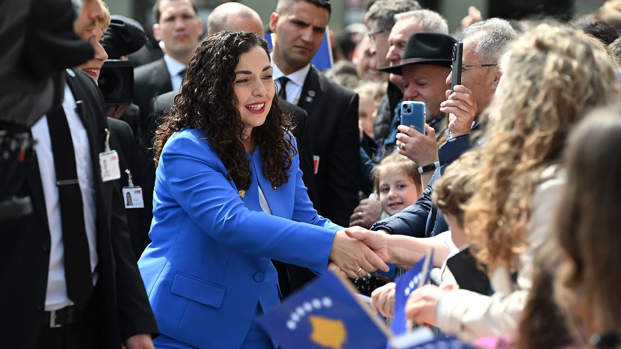 State Visit   HE Dr Vjosa Osmani Sadriu   Fedaral Square