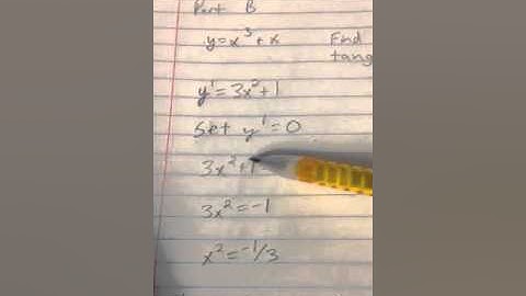 Calculus 1 Horizontal Tangent Line