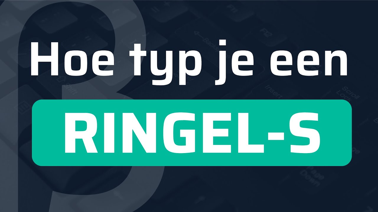 hoe typ je een kruisje