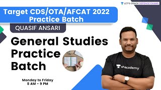General Studies Practice Batch | Mock Test - 9 | CDS/OTA/AFCAT 2022 | Quasif Ansari Sir screenshot 4