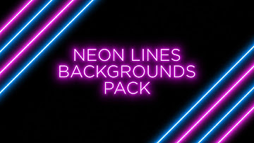 Neon Line Background Animations - Pack of 21 Videos