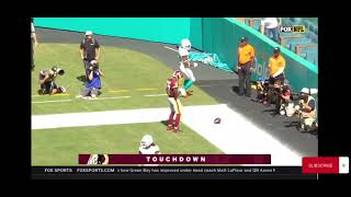 Case Keenum finds Terry McLaurin for a fantastic touchdown!! What a way to make a play!!! Nice throw