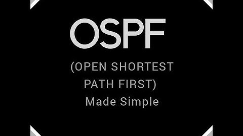 OSPF Protocol made Simple
