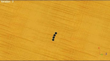 Webots simulation of chain-formation