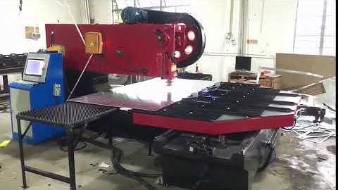 Mechanical punching machine with CNC feeder