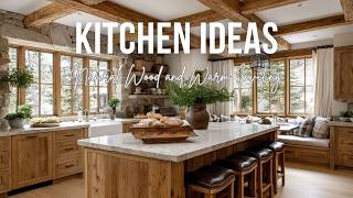 Cozy Rustic Kitchen Ideas with Natural Wood and Warm Inviting Character