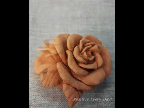 Цветок розы из глины #гончарнаяглина #розаизглины #керамика - YouTube