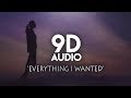 Billie eilish  everything i wanted 9d audio 