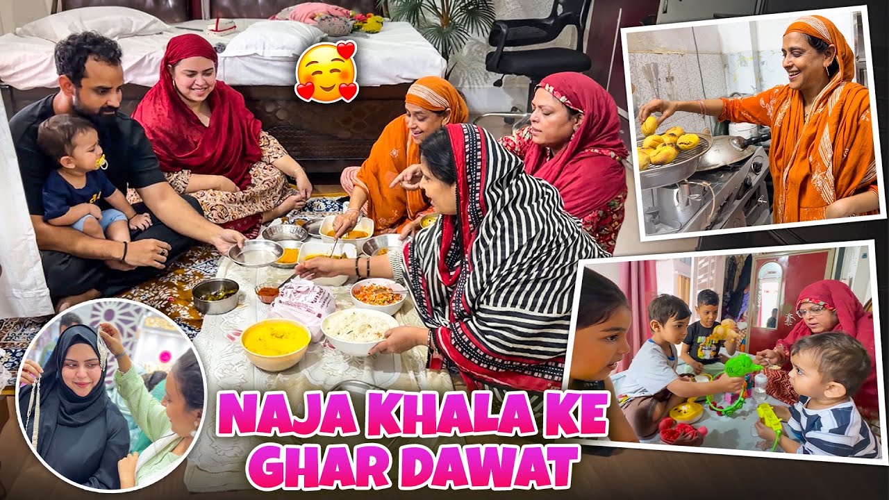 Naja khala ne banayi Bhopali Daal bati 😍   | Riza ke sath ye kya ho gya | Miss u papa 😒