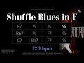 Blues shuffle in f  backing track