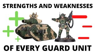 Strengths and Weaknesses for EVERY Astra Militarum Unit - Imperial Guard Tactics!