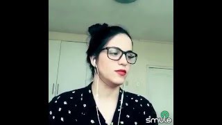 Video thumbnail of "Cubana cantando contigo aprendí  Armando Manzanero (cover on Smule)"