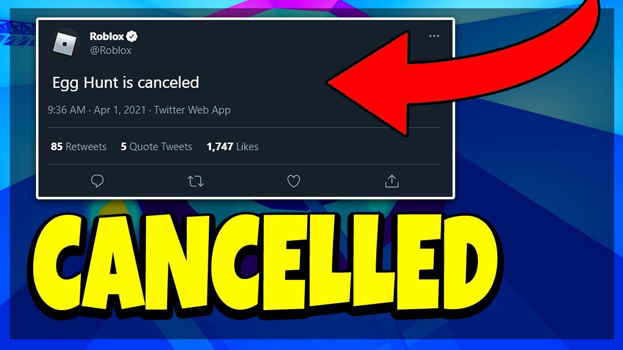 Roblox Egg Hunt 2021 Cancelled Replaced With Metaverse Event Roblox Drama Youtube - youtube roblox egg hunt 2021