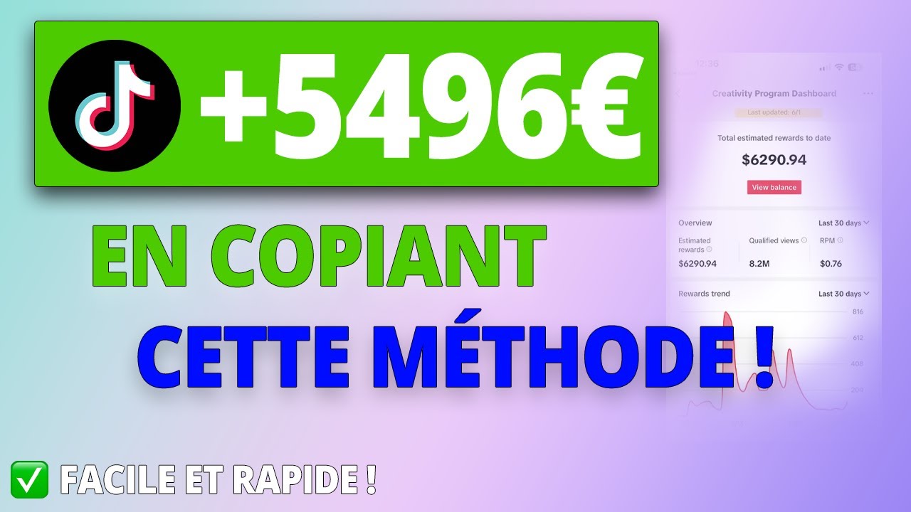 GAGNER DE L'ARGENT AVEC TIKTOK copie colle cette méthode ! tutoriel