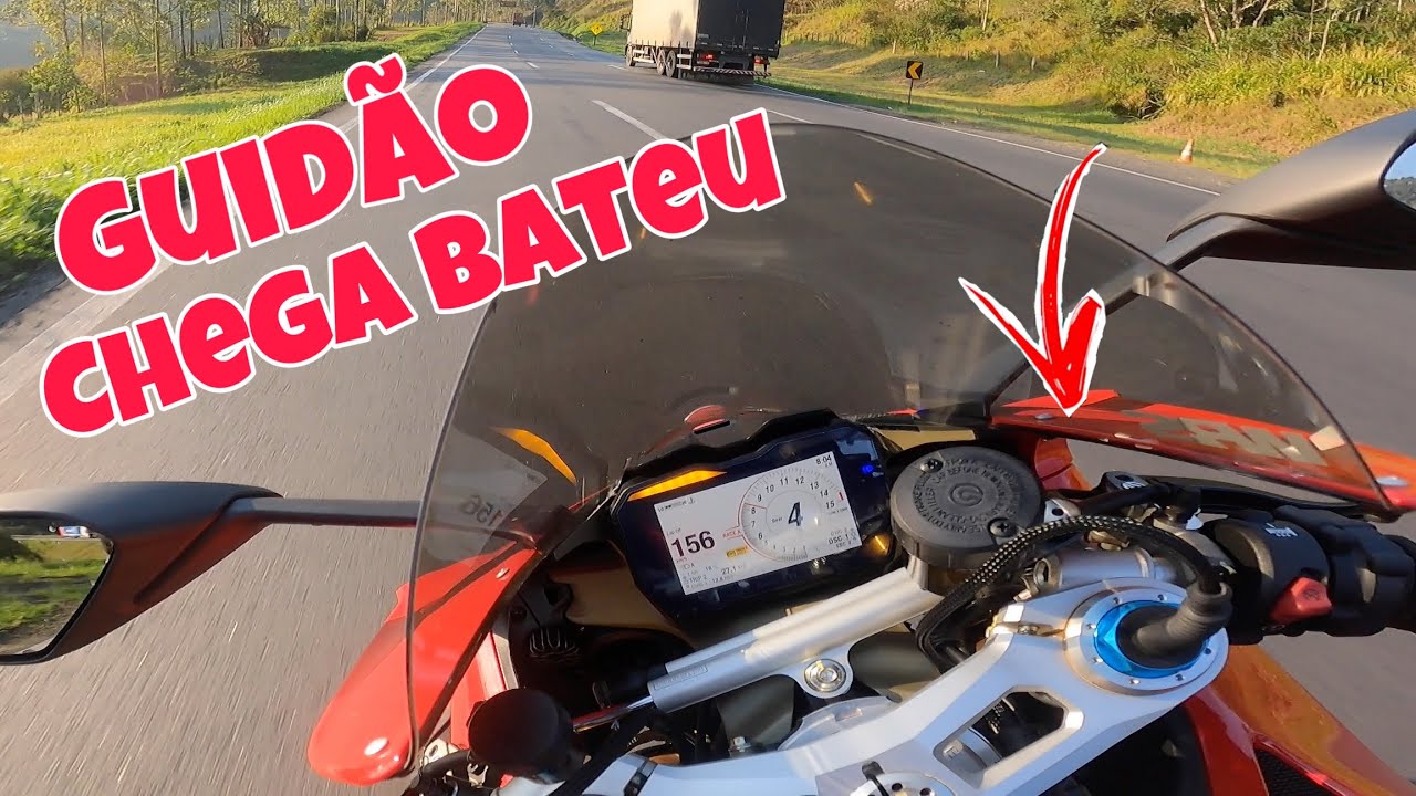 QUASE CAI FOI POR POUCO, TOMEI UMA SHIMADA A 160 KM/HR
