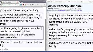 Live Transcript Demo