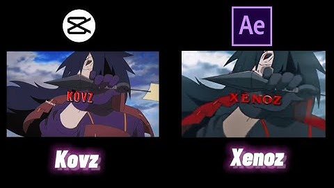 MY Capcut vs After Effects | Xenoz Remake | Madara Uchiha