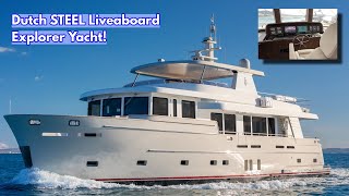 BRAND NEW Dutch-Built STEEL Liveboard Explorer Yacht! | M/Y 'Felis'