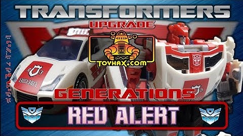 Reprolabels Transformers Generations Red Alert // Upgrade Review
