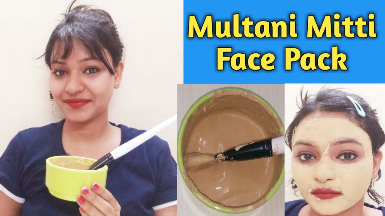 Multani Mitti (Fuller's Earth) Face Pack For Glowing Skin Removes