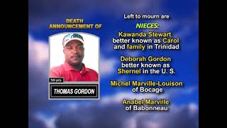Thomas Gordon ~ Long Obituary