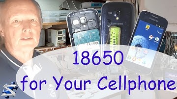Fit a 18650 Lithium-ion Battery to your old Cellphone