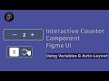 How to Create an Interactive Counter Component in Figma (Increase & Decrease Buttons)