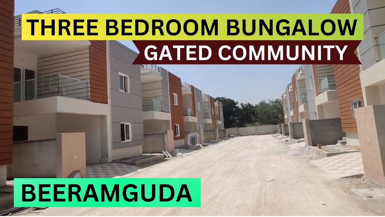 3Bhk Villas For Sale In Beeramguda Hyderabad 📞8100293325 House For