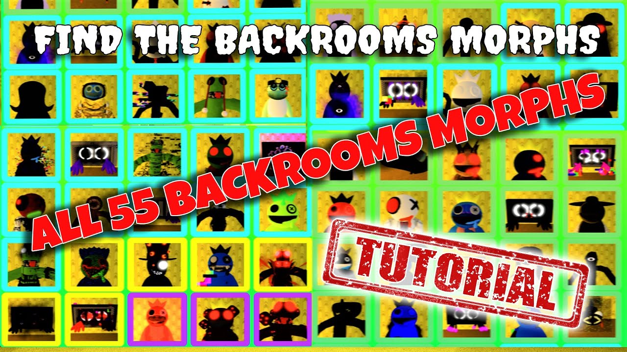 QUAL MORPH VOCÊ PREFERE no ROBLOX? (Backrooms Morphs) 