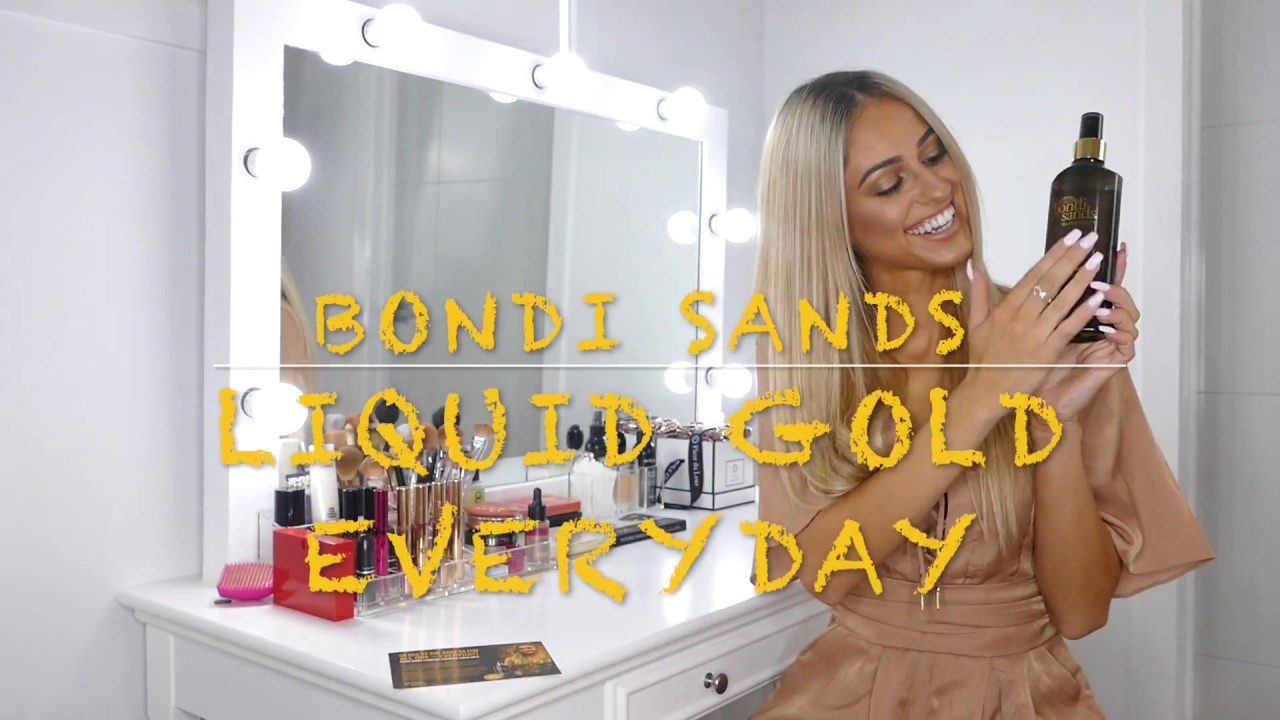 Liquid gold 1 minutes tanning routine! BONDI SANDS YouTube