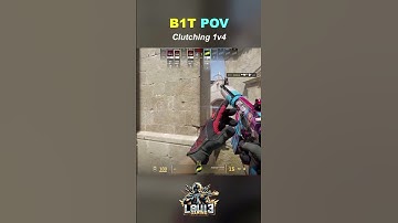 Bit HUGE 1v4 Clutch! #shorts