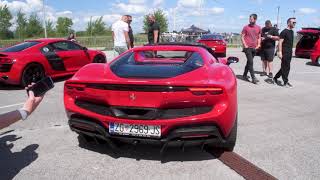 830 HP Ferrari 296 GTS Stock Exhaust Revving!