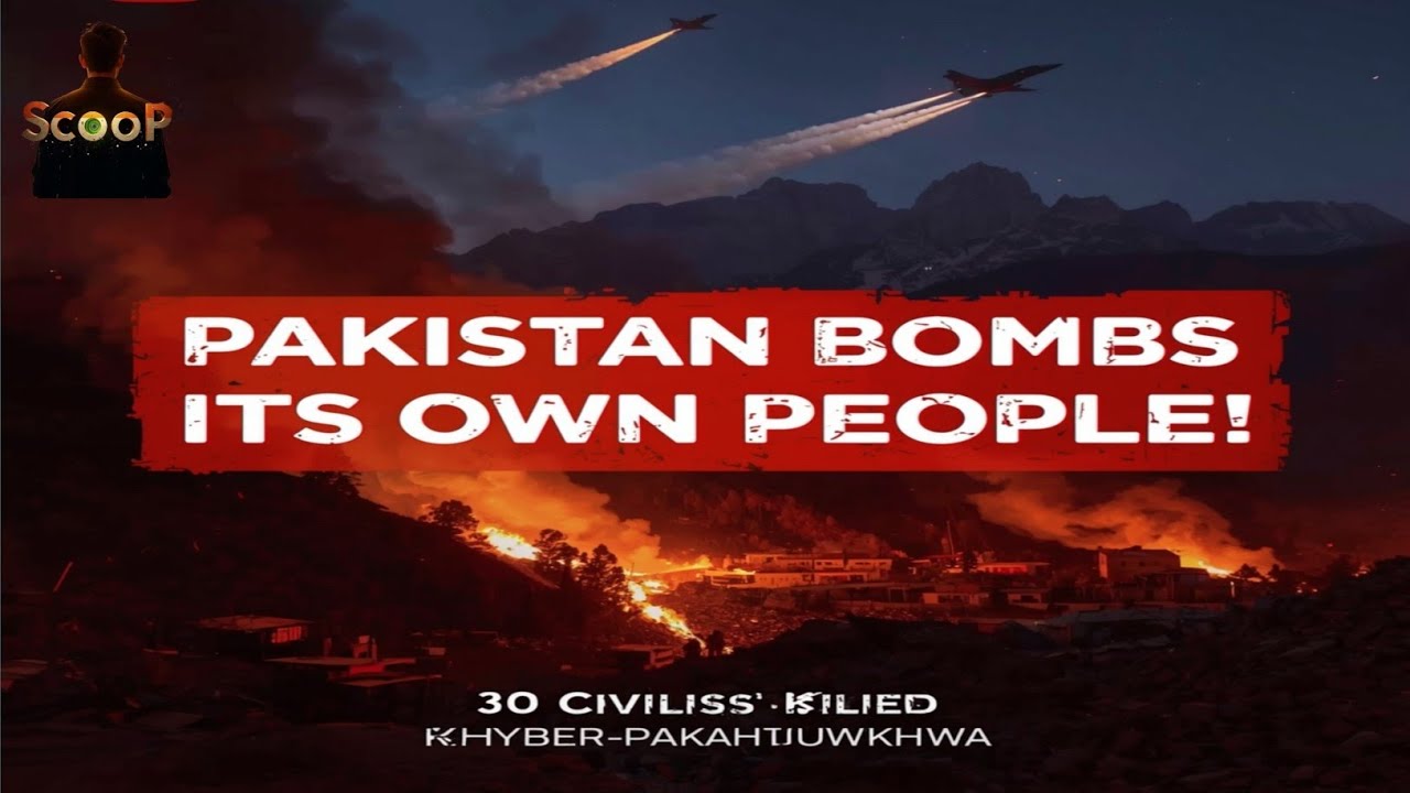 Pakistan Bombs Its Own People | 30 Civilians Killed in Khyber Pakhtunkhwa