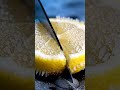 ASMR Curting Slice Lemon Frezen #FruitCuttingASMR #SatisfyingSounds #ASMR #FruitSlicing #JuicySounds