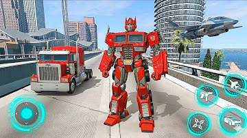 Robot Justice War: Truck Jet Transform Game 2025 2 - Android Gameplay