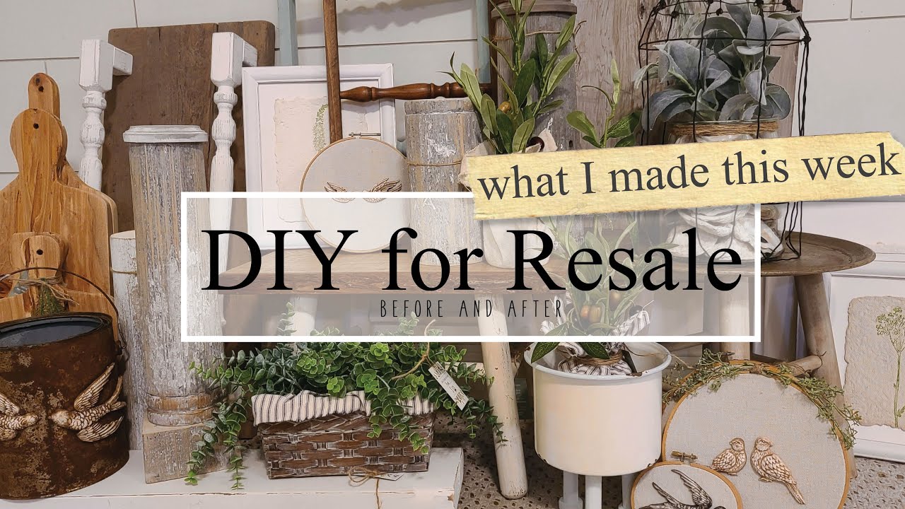 DIY for Resale • Thrift Flips • Home Decor • Floral • Wood Items