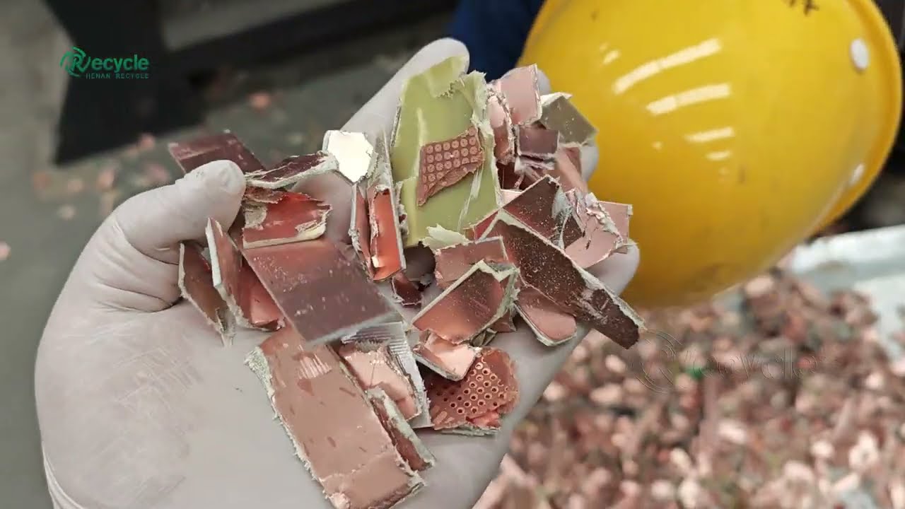 PCB & CCL Trim Scrap Recycling | Separate Copper and Resin Fiber