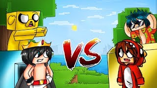 MINECRAFT: BASE DE MIKECRACK VS BASE DE RAPTOR 😱‼ YOUTUBERS ENFRENTADOS