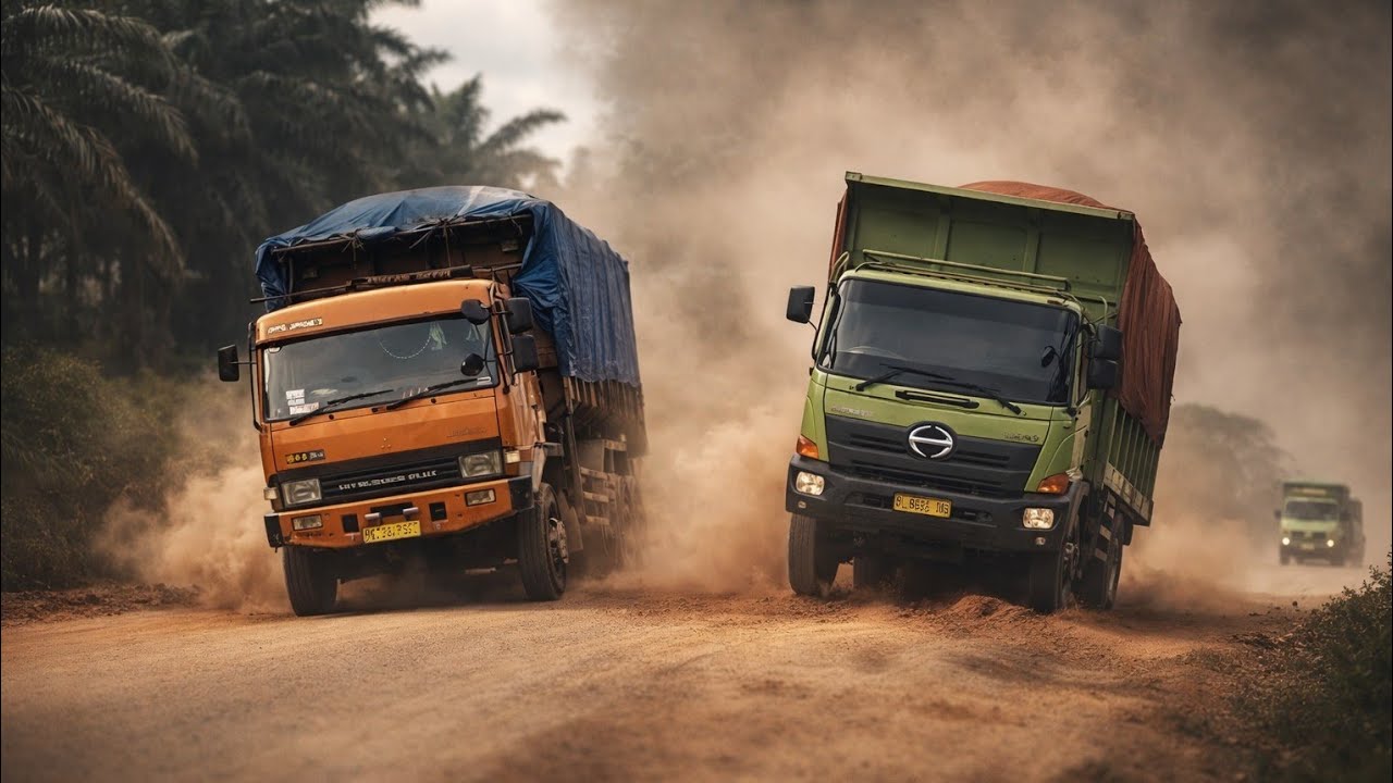 Heavy Trucks vs Extreme Dirt Road – You Won't Believe This!