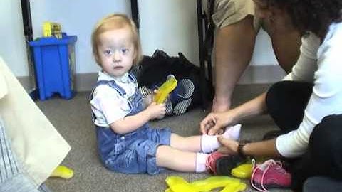 1-year-old girl with low tone pronation | JumpStart Leap Frog | Cascade Dafo