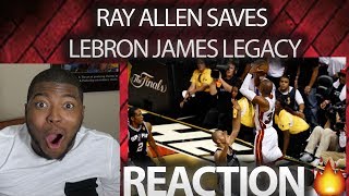 Video thumbnail of "RAY ALLEN SAVES LEBRON JAMES LEGACY WITH A HUGE GAME TYING THREE VS SAN ANTONIO SPURS IN NBA FINALS"
