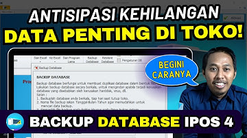 TAKUT DATA  HILANG?? SIMAK TUTORIAL  BACKUP DATABASE  IPOS4!! #database #aplikasikasir #tutorialipos