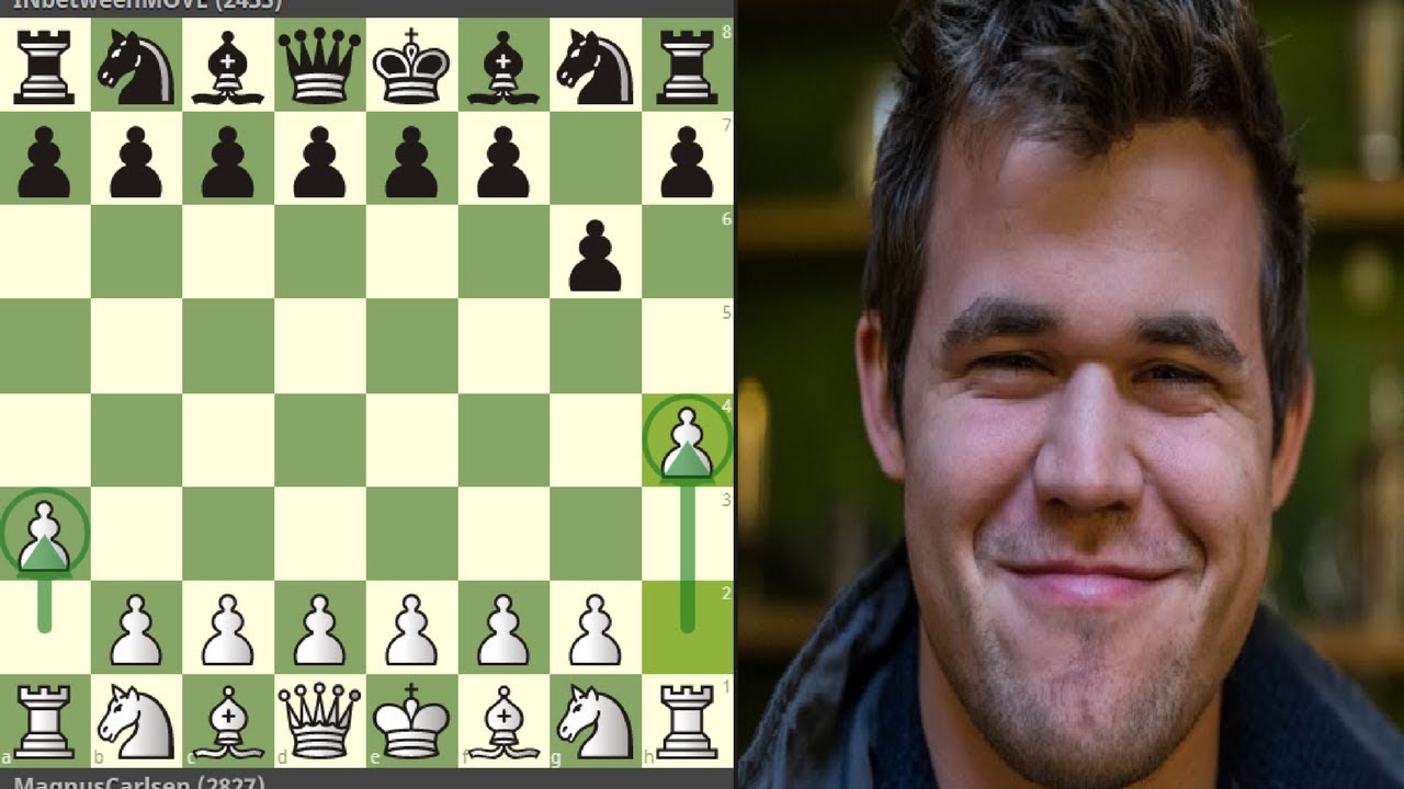 Carlsen sigue troleando en el Ajedrez Online (Apertura 1. a3!) - YouTube