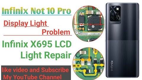 How To Infinix Not 10 Pro Display Light Problem | Infinix Not 10 Pro X695 LCD Display Problem#repair