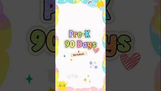 Kids activities book | Pre-K 90 days worksheet. #art #earlylearning
