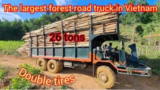 The largest forest road truck in Vietnam