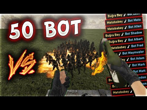 50 BOT VS SINIRSIZ BOMBA !! RAHATLATICI VİDEO GİBİ OLDU (CS:GO)